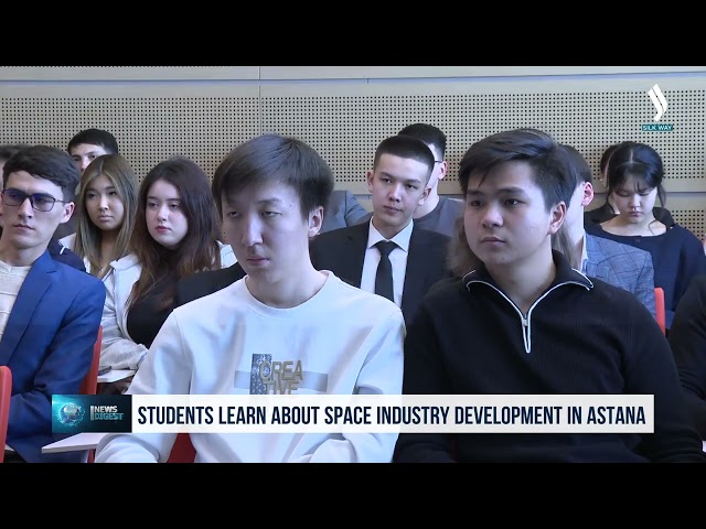 Students learn about space industry development in Astana