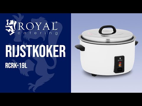 Video - Rijstkoker - 19 L - 2.800 W - Royal Catering