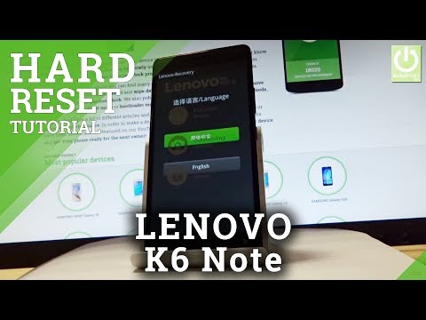 LENOVO K6 Note Hard Reset / Bypass Screen Lock / Restore