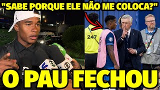 “NINGUÉM SABE MAS O ANCELOTTI NÃO ME COLOCA PORQUE..” O DESABAFO PESADO DE ENDRICK NA SELEÇÃO 