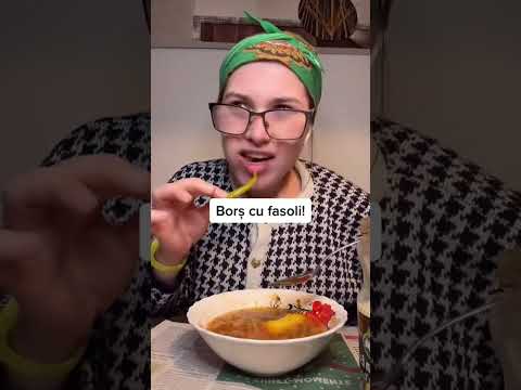 Borscht with beans!(Alina Madalina #shorts)