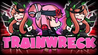 Cover art for FNF Trainwreck but Natsuki and Monika Sing It || FNF Antipathy V1