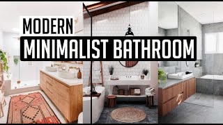 Modern minimalist bathroom design