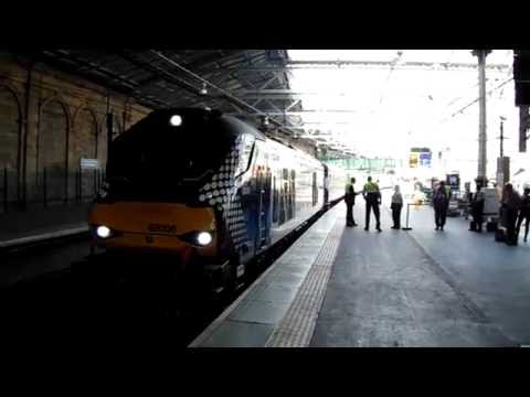 68006 departing Edinburgh Waverley for Cardenen 8/7/16