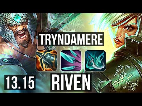 TRYNDA vs RIVEN (TOP) | Rank 3 Trynda, Quadra, 15/2/5, Dominating | TR Master | 13.15