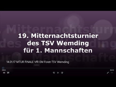 14.01.17 MTUR FINALE VfR EM Foret TSV Wemding