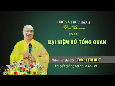 Buổi 13: Đại niệm xứ - Thuốc trị bách bệnh cho thân tâm