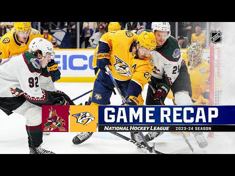 Coyotes @ Predators 2/10 | NHL Highlights 2024