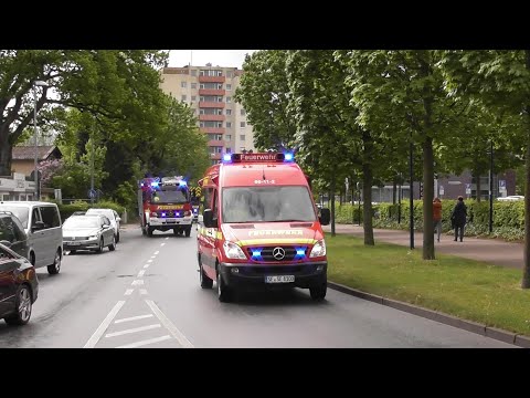 [Neue DLK | ELW 1-2] Corona-Löschzug 1 FF Henstedt-Ulzburg durch dichten Verkehr