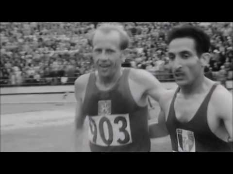 EMIL ZATOPEK   HELSINKI 1952 gold medals 5.000 m, 10.000 m, Maraton