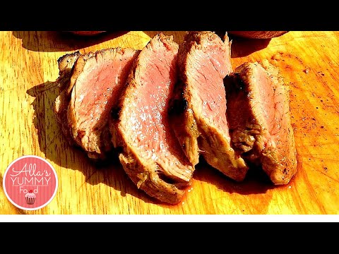 Beef Steak & Baked Potatoes - Latvian Recipe - Стейк из говядины