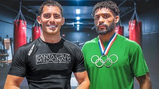 I wrestled a REAL OLYMPIAN... and uncovered his daily routine