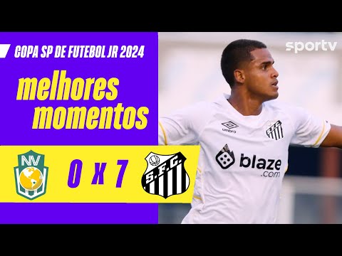 Gols e lances de Nova Venécia x Santos