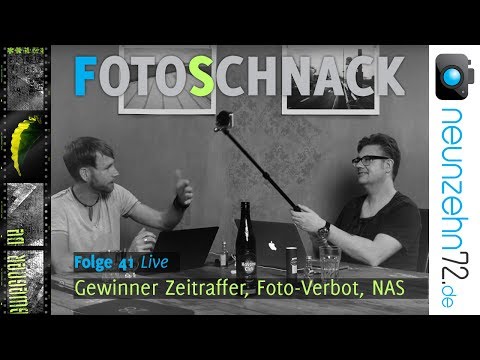 Fotoschnack 41 - Zeitraffer Festival, Foto-Verbot, NAS, Selfiestick