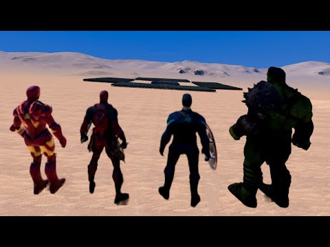 SUPER HEROES RESCUE 1000 HEAVY KNIGHTS FROM 5000 ZOMBIES - Ultimate Epic Battle Simulator UEBS