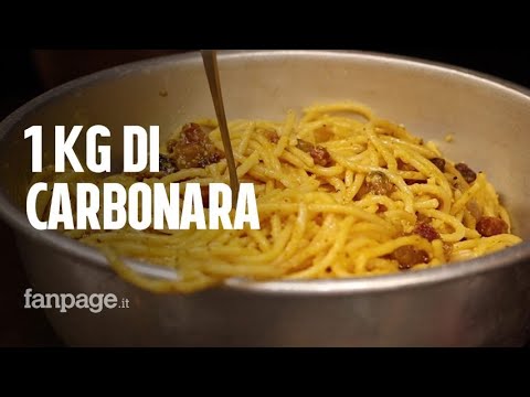 Roma, la sfida del ristorante romano: se mangi 1 kg di carbonara non paghi