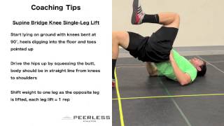 443. Supine Bridge Knee Single Leg Lift