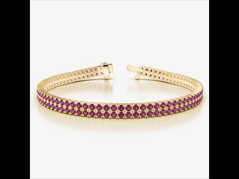AGnSons YGold Ruby Bracelet 1033
