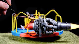 I Made WhistlinDiesel's Jet Engine Merry Go Round, but Tiny!