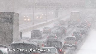 preview picture of video '1/26/2015 Stamford, CT Noreaster - Winter Storm, B-Roll'