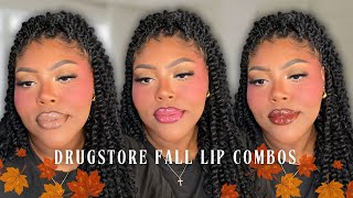 6 AFFORDABLE LIP COMBOS FOR FALL 🍂 | Black Girl + Budget Friendly