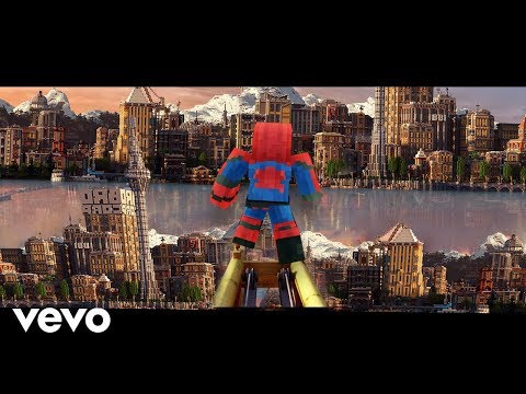 "Sunflower" Minecraft Music Video - Post Malone, Swae Lee Spider-Man Into the Spider-Verse