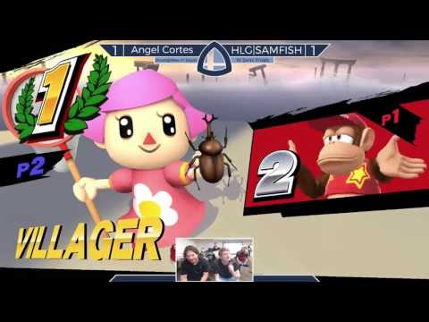 Sm4sh@Mines 37 - HLG|SAMFISH (Villager) Vs. Angel Cortes (Diddy Kong) - Winners Semifinals