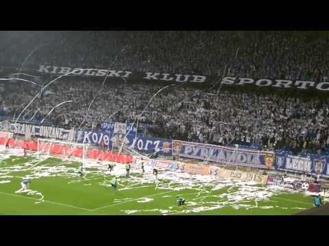 www LechPoznan Com   Serpentyny na meczu Lech   Jagiellonia