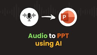 Audio to PPT converter online free