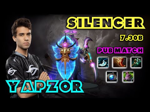 Yapzor | Silencer | Team Secret | Dagger BOT Force Staff Lens Urn | 7.30 b | Dota 2 New META | Pub