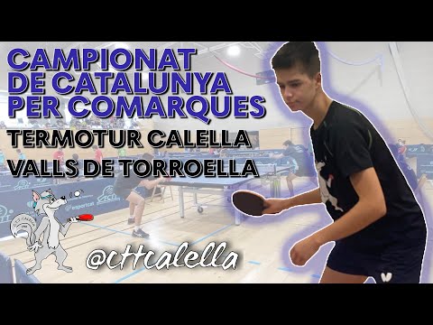 Termotur Calella - Valls de Torroella (2 de 3) Campionat de Catalunya per Comarques | Tenis de Mesa