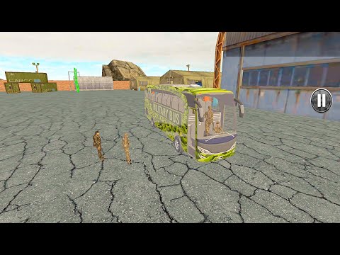 Army Bus Driver US Soldier Transport Duty - Offroad Driving Bus - Android iOS GamePlay #06