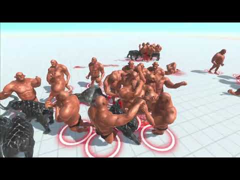 Animal Revolt Battle Simulator - gorgon vs hill giant 1-1 2-2 Hunter Gaming