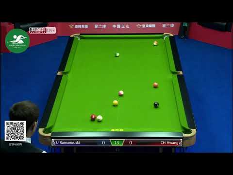 U Ramanouski (BLR) VS CH Hwang (KOR) - Int'l Mens Qual - 2019 Chinese Pool World Championship