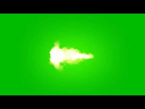Gun Fire with Sound in Green Screen-Chroma Key