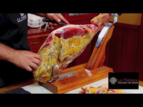 Wie man einen ganzen Jamón aufschneidet