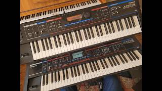 Roland Juno G (2006) vs Roland Juno Di (2009)