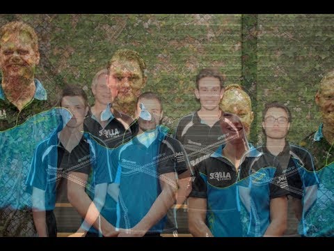 Tafeltennis Prom-Deg Scylla 1 - Hilversum 1  Olivier Altenburg vs Patrick Oeij  19-5-2018