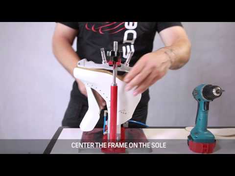 Mounting instruction of roller frame onto EDEA skating boot