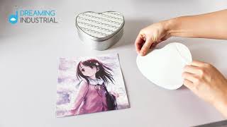 Sublimation Heart Shape Tin Printing Tutorial: Valentine's and Mother's Day Gifts