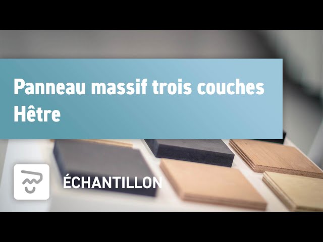 Panneau massif trois couches Hêtre