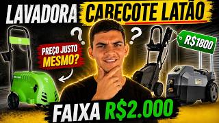 3 Lavadoras com CABEÇOTE LATÃO na faixa de R$2.000 (Tem maquina até de R$1.800)