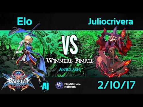 AniClash 59 - Juliocrivera (Nine) vs. Elo (Ragna, Jin) Winner's Finals - BBCF Blazblue CF