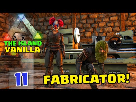 We made the FABRICATOR and collected NATURAL CEMENT - ARK:SURVIVAL EVOLVED - THE ISLAND VANILLA -...
