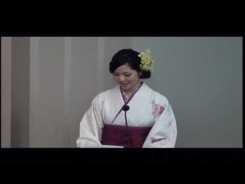 2012年度　第6回大阪女学院大学　学位授与式　卒業生スピーチ　2