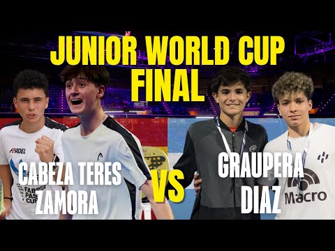 FIP JUNIOR WORLD CUP 2025 FINAL – CABEZA & ZAMORA (SPAIN) vs GRAUPERA & DIAZ (ARGENTINA)