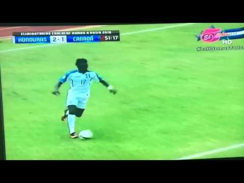 Quioto anotó segundo gol para Honduras ante Canadá