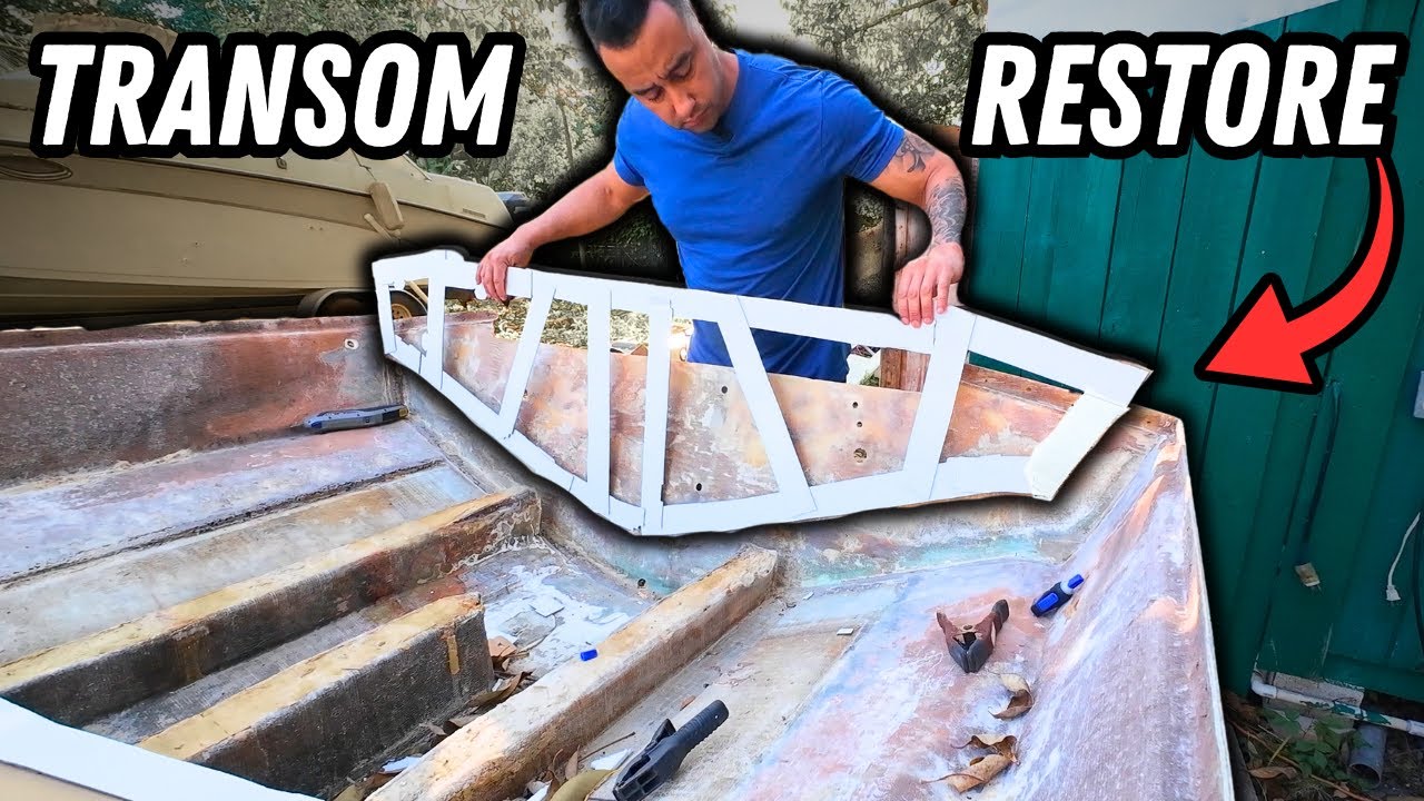 Replacing A Boat Transom | Boat Restoration Project! Part 1