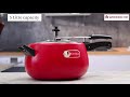 Regalia Pressure Cooker 5L Red | Wonderchef by Sanjeev Kapoor