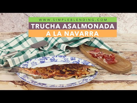 RECETA TRADICIONAL DE TRUCHA ESTILO NAVARRO | Trucha con jamón muy fácil y saludable